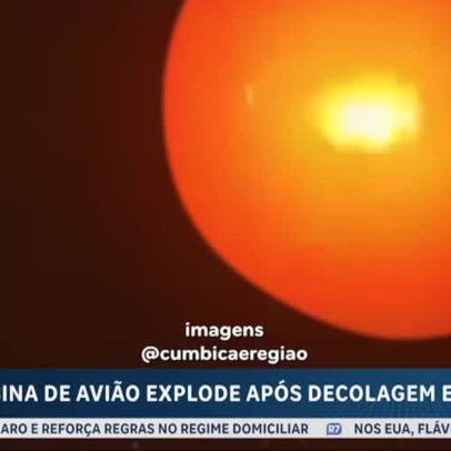 Avião com destino aos EUA faz pouso de emergência em Guarulhos após turbina explodir