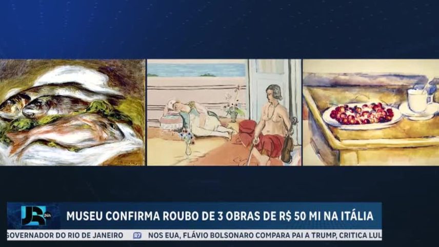 Roubo milionário: obras de Renoir, Matisse e Cézanne são levadas na Itália
