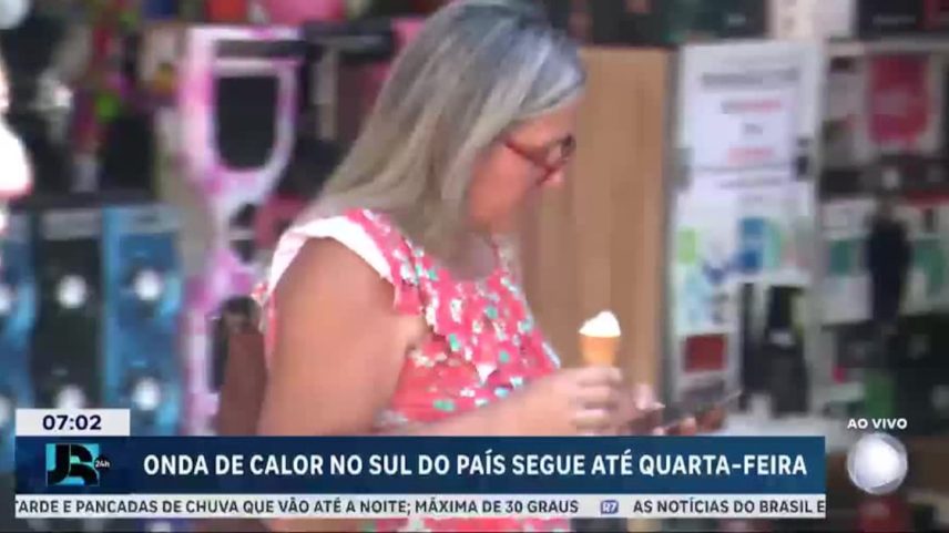 Onda de calor continua no Sul do Brasil até quarta-feira (1º)