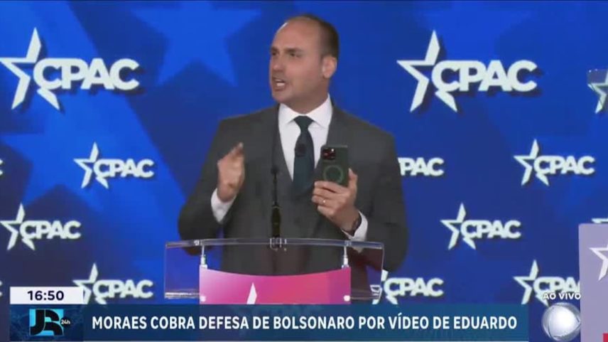 Defesa de Jair Bolsonaro tem 24 horas para se manifestar sobre postagem de Eduardo nas redes sociais