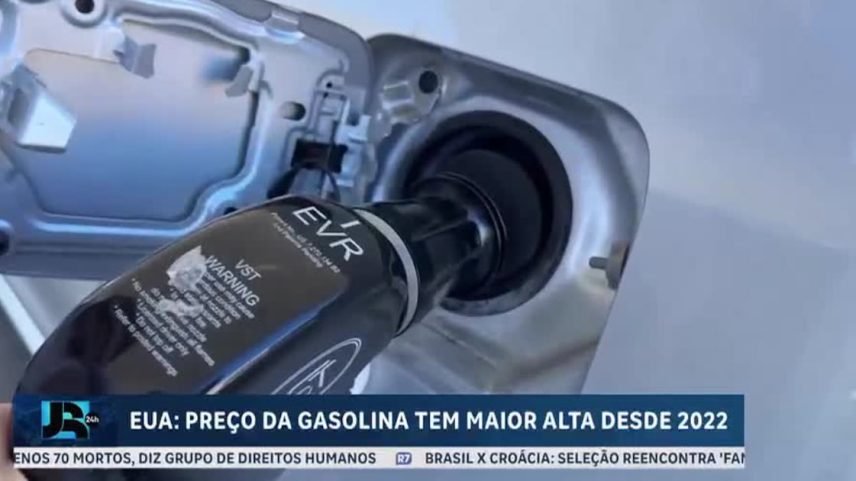 Preço da gasolina nos Estados Unidos tem maior alta desde 2022