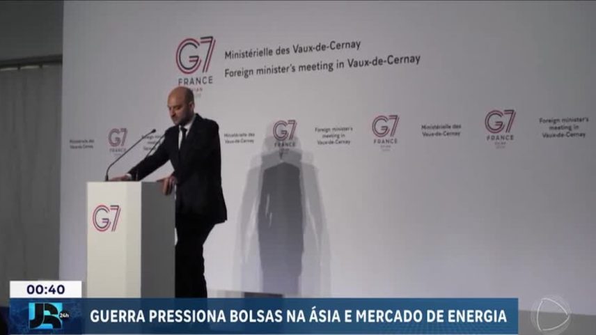 Bolsas asiáticas caem e G7 promete ações para conter crise de energia