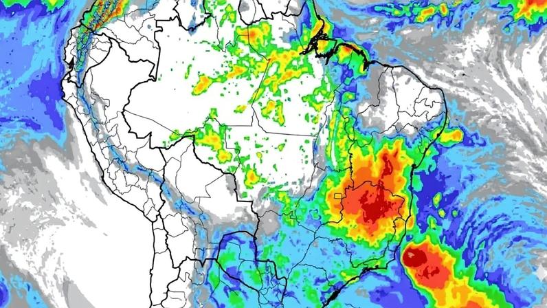 Evento extremo de chuva tem data para castigar 4 estados até segunda com mais de 100 mm
