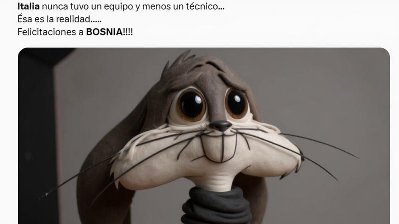 Itália é eliminada, foca fora da Copa do Mundo e internet reage — Foto: Reprodução X