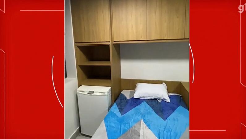Veja como é o espaço onde Daniel Vorcaro ficará preso na superintendência da PF, em Brasília — Foto: Arte/g1