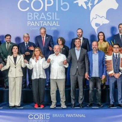 Lula e Peña em foto oficial na COP15 biodiversidade Brasil-Pantanal