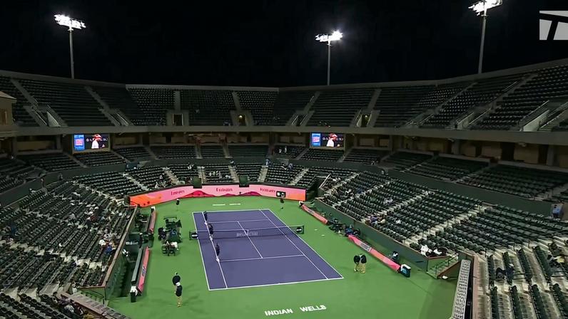 Indian Wells revisa política de ingressos após arquibancadas vazias