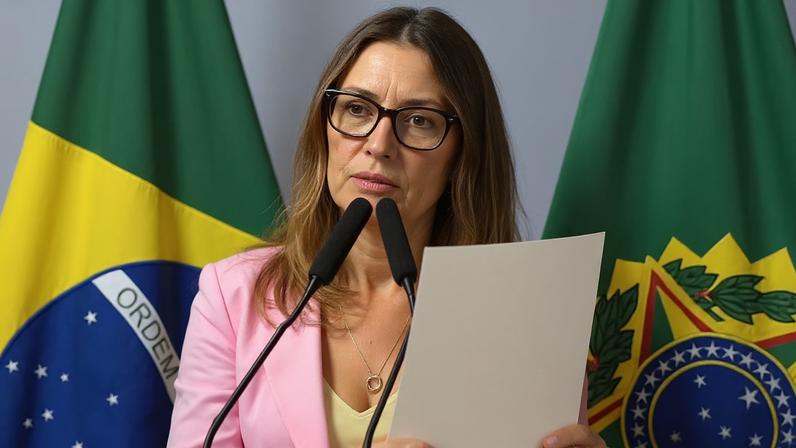 Primeira-dama acompanha ministra Márcia Lopes e outras autoridades em evento da ONU sobre a situação das mulheres. (Foto: reprodução/Youtube Canal Gov)