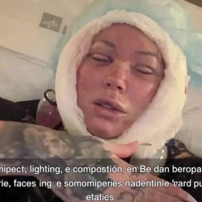 Esposa de 46 anos de Jelly Roll revela consequências do lifting facial