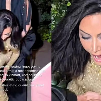 Kim Kardashian sofre tombo com salto de 20 cm; tornozelo em foco