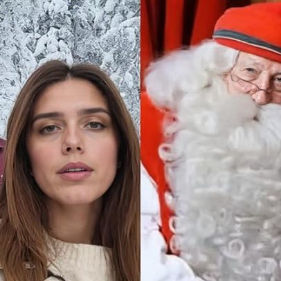 Giovanna Lancellotti relata encontro com Papai Noel na Lapônia