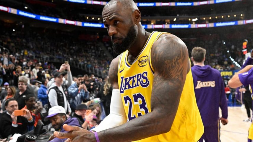 LeBron James pelo Lakers na NBA (Foto: Nic Antaya / GETTY IMAGES NORTH AMERICA / Getty Images via AFP)