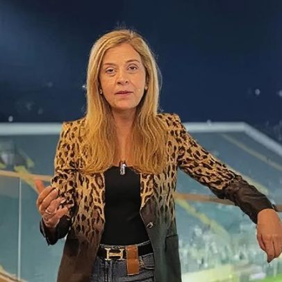 Leila Pereira comemora a classificação do Palmeiras e se parabeniza