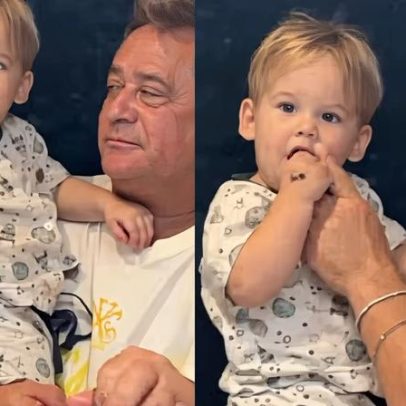 Vídeo de Leonardo com o neto viraliza e divide opiniões na web