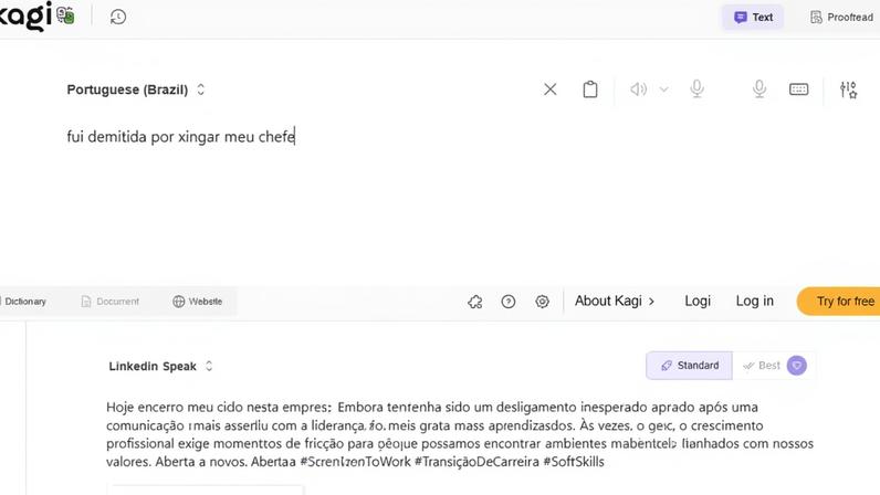 Tradutor de linguagem do LinkedIn viraliza nas redes, mas exige cuidados — Foto: Reprodução/Captura de Tela