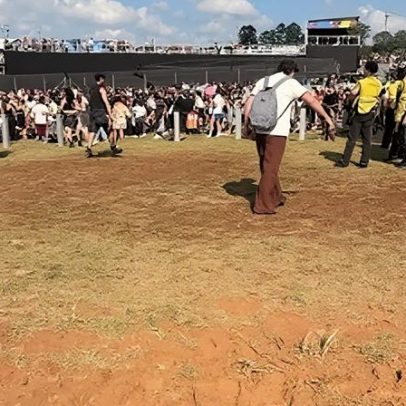 Lollapalooza 2026: fãs enfrentam lama no primeiro dia