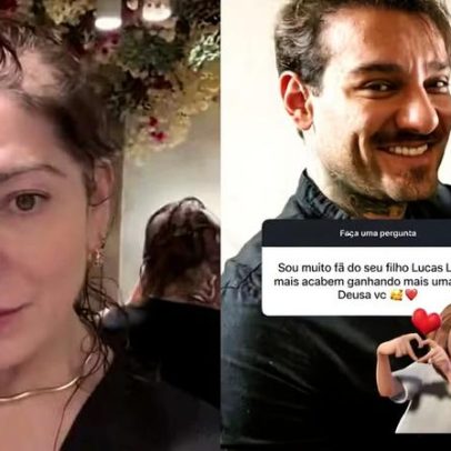 Mãe de Lucas Lucco mostra alopecia em vídeo