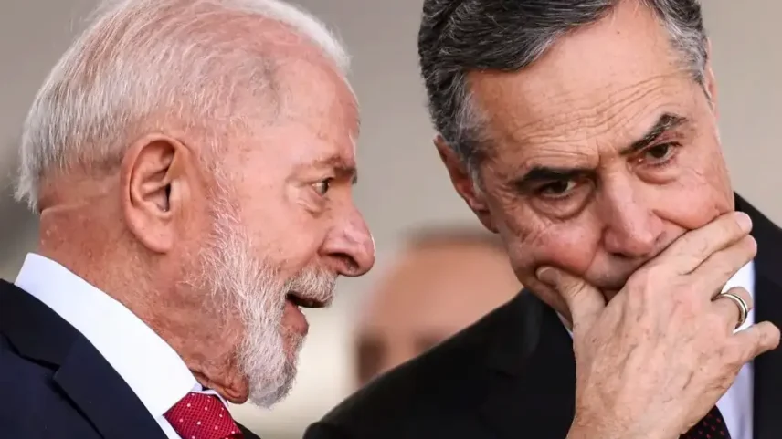Lula e o ex-presidente do STF, Luís Roberto Barroso. (Foto: Marcelo Camargo/Agência Brasil)