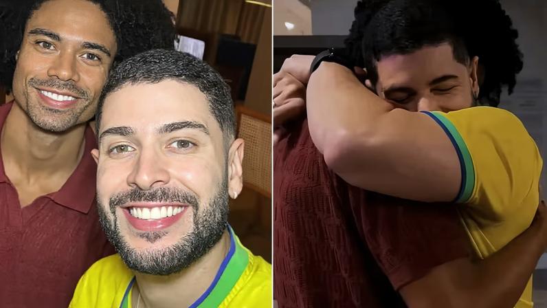 Breno e Marcelinho se reencontram após affair no BBB 2026