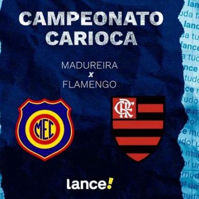Madureira x Flamengo: onde assistir e prováveis escalações