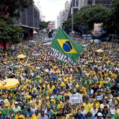Maioria dos manifestantes na Paulista apoia Flávio como candidato da direita