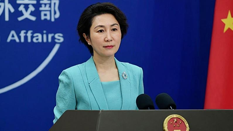 Na imagem, a porta-voz do Ministério das Relações Exteriores da China, Mao Ning, durante coletiva com jornalistas nesta 2ª feira (30.mar.2026)