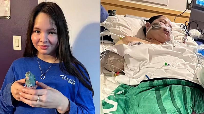 Kaydin Ruiz, de 13 anos, perdeu três membros após um quadro de gripe se agravar — Foto: Reprodução/GoFundMe/Facebook