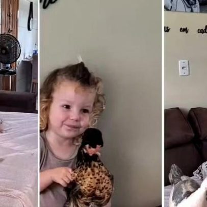 Mãe encontra companhias inusitadas da filha no RS