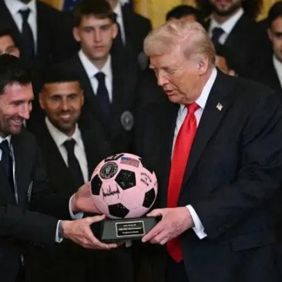 Trump elogia o Palmeiras em encontro com Messi