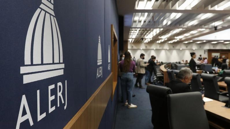 Plenário da nova sede da Assembleia Legislativa do Estado do Rio de Janeiro (Alerj), no Edifício Lúcio Costa, na Rua da Ajuda, centro da cidade.