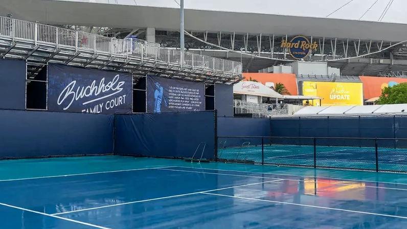 A chuva cancelou os jogos de quarta-feira no Miami Open (Foto: ATP)