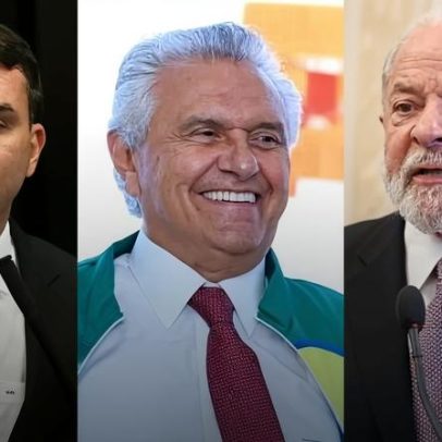 Caiado lidera frente a Lula e Flávio entre eleitores de Goiás
