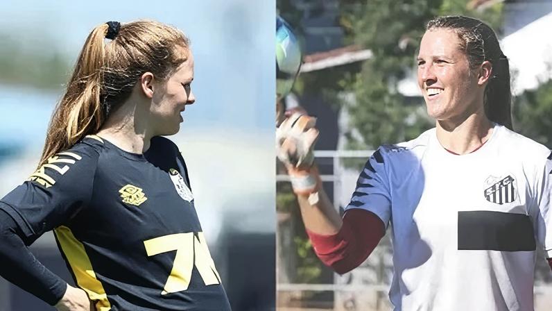 Ketlen, maior artilheira do Santos, e Thais, ex-Seleção e Coordenadora de futebol