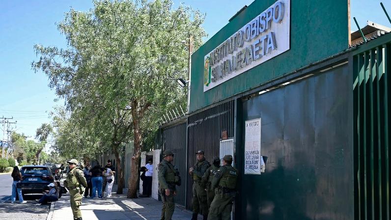 Instituto Obispo Silva Lezaeta, em Calama, no Chile, local da tragédia desta sexta-feira (27/3).