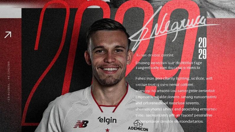 Negrucci renovou até 2029 com o São Paulo (Foto: Divulgação/ São Paulo FC)