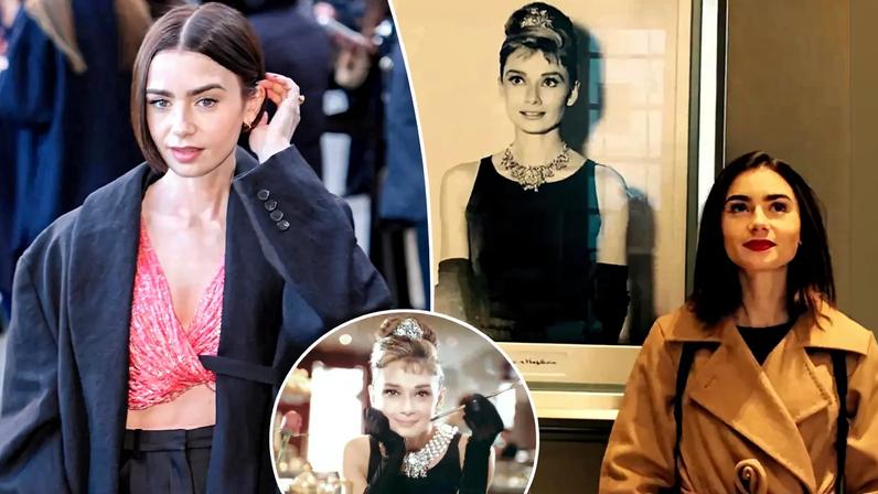 Lily Collins will be playing the icon Audrey Hepburn.