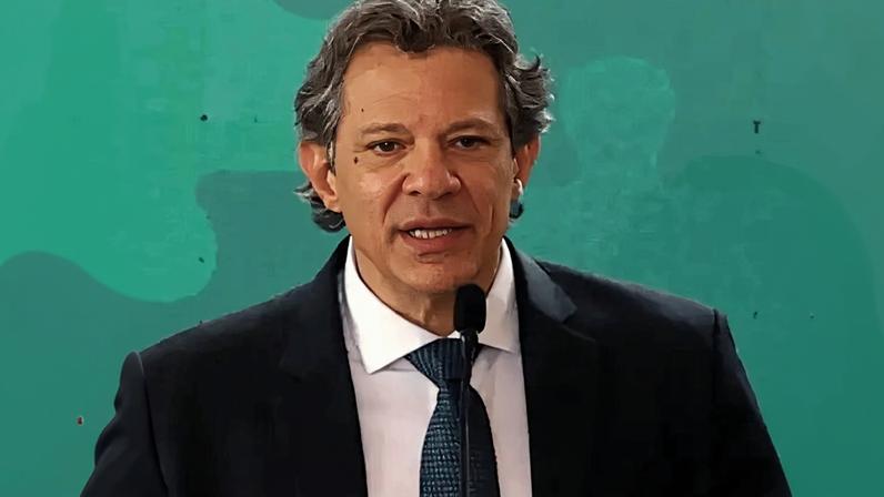 O ministro da Fazenda, Fernando Haddad