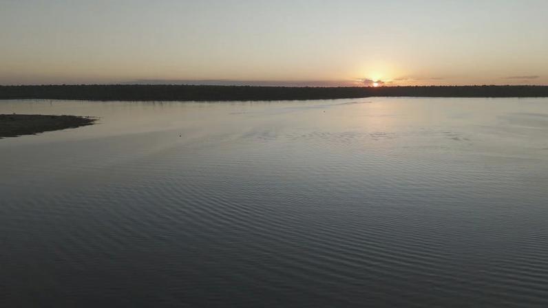 Rio Corrente ao entardecer, cartão-postal do oeste da Bahia. Crédito: Fator MT.