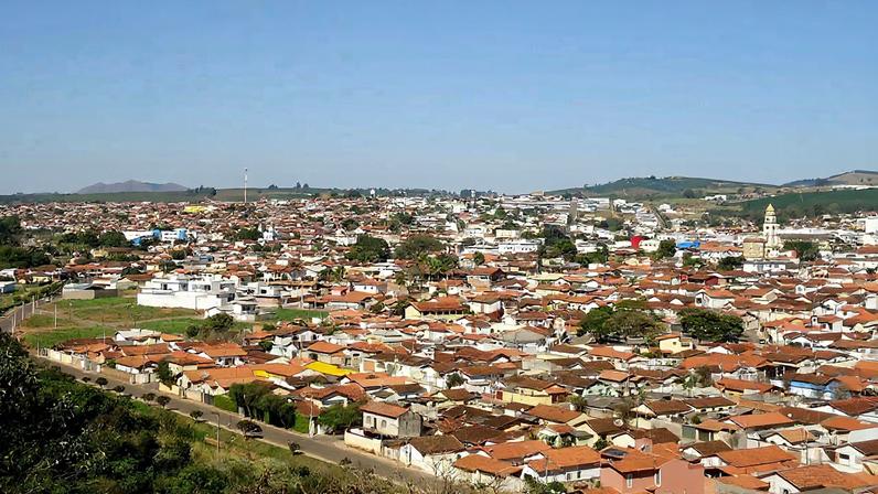 Vista aérea de Santa Cruz das Palmeiras, no interior de São Paulo.