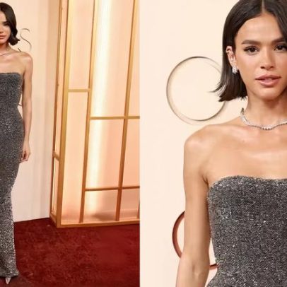 Bruna Marquezine cruza o tapete vermelho do Oscar pela segunda vez