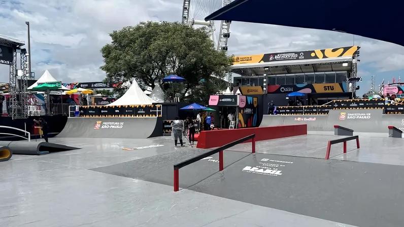 Pista de skate street no Parque Cândido Portinari, sede do Mundial (Foto: Beatriz Pinheiro/ Lance!)