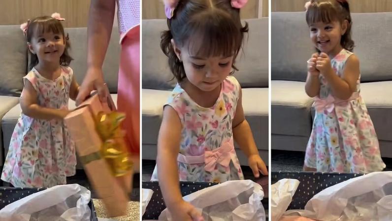 Menina de 2 anos pede picanha no aniversário no Paraná; web comenta visionária