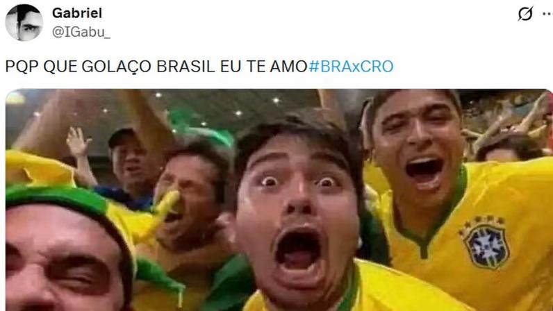 Danilo abre o placar no amistoso entre Brasil e Croácia — Foto: Reprodução/X