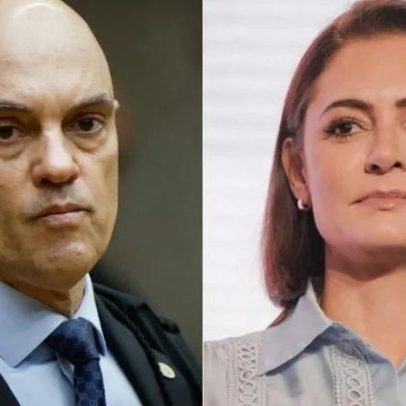 Moraes e Michelle Bolsonaro se reúnem nesta segunda-feira