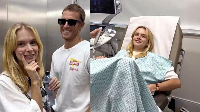 Mãe de gêmeos, Isabella Scherer faz primeiro ultrassom e descobre quantos bebês está esperando — Foto: Reprodução/Instagram