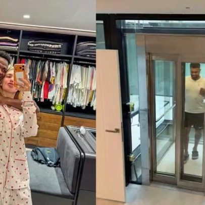 Virginia Fonseca mostra elevador na mansão do namorado Vini Jr. em Madri