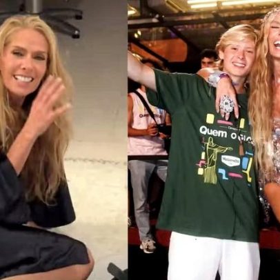 Adriane Galisteu mostra filho cantando sambas-enredo e Carnaval não acabou