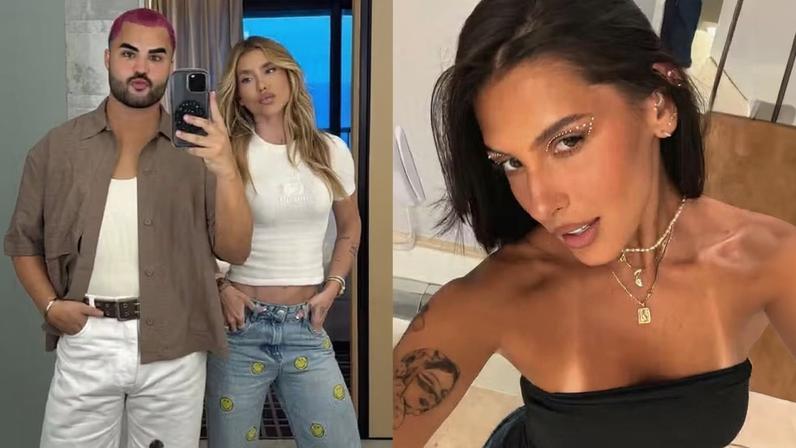 Lucas Guedez e Virginia Fonseca/ Ana Castela — Foto: Reprodução/ Instagram