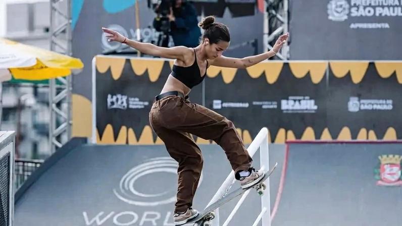Rayssa Leal se classifica para final do Mundial de skate no street feminino (Foto: Reprodução Instagram)