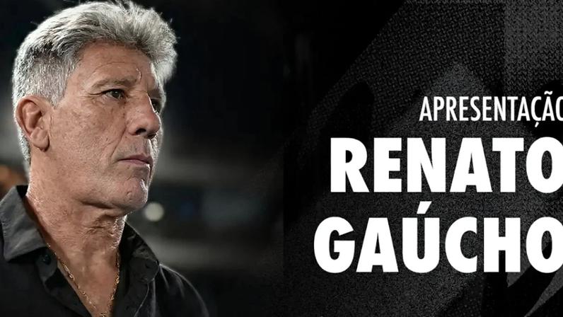 Coletiva de apresentação de Renato Gaúcho no Vasco é transmitida ao vivo